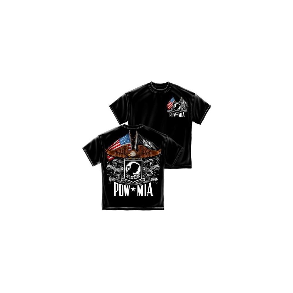 10 Pieces of T-Shirt 017 Double Flag Eagle Pow Small Size