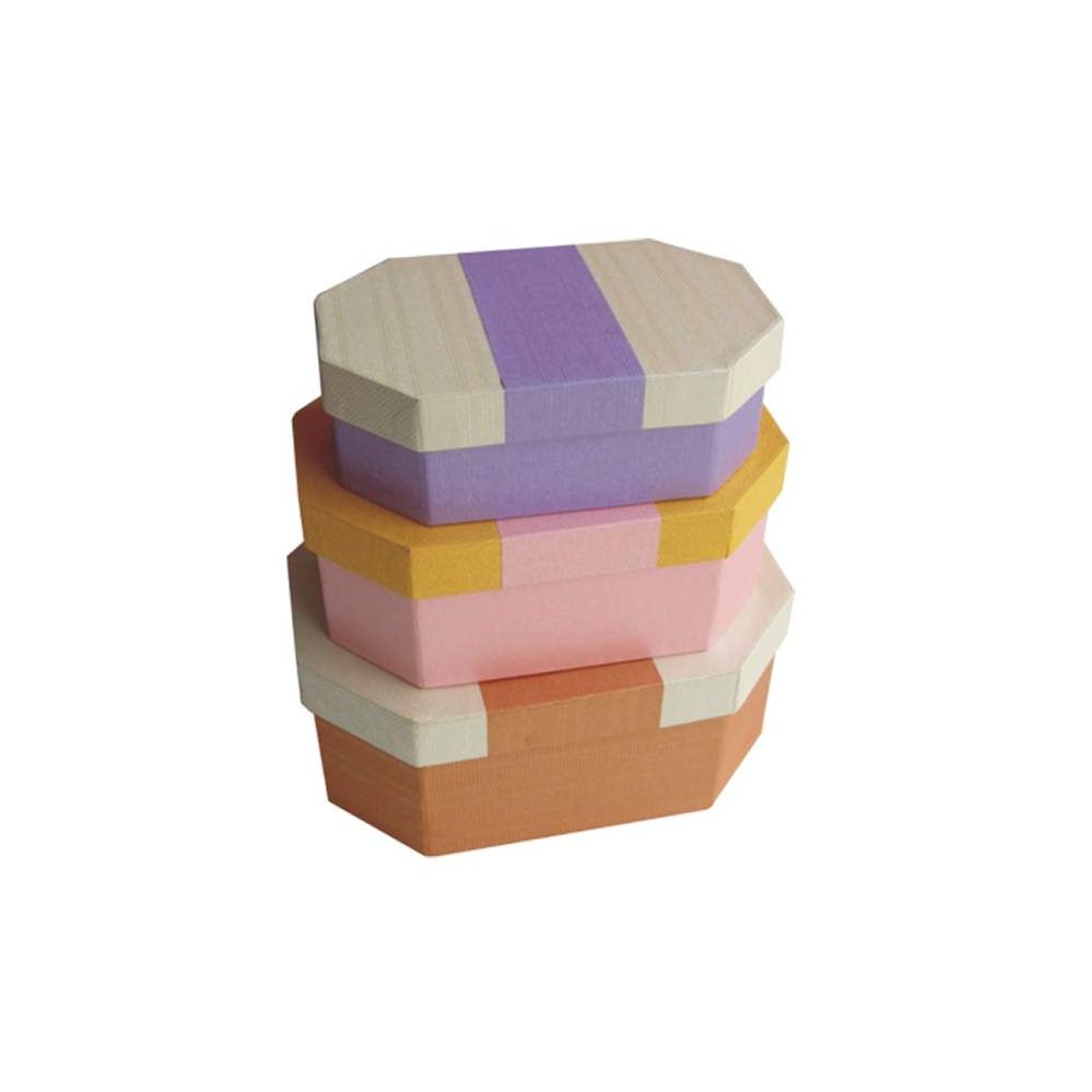 384 Pieces of Gift Box Octagon 3pcs Astd Colors