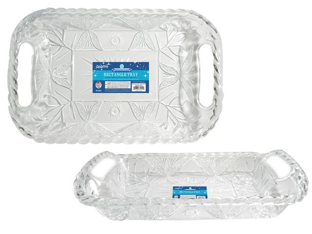 48 Pieces of Rectangle CrystaL-Like Tray