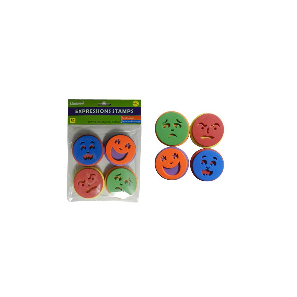 48 Pieces of Craft Foam Expression Stamps 4pc