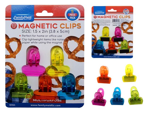 5 Piece Multipurpose Magnetic Clips