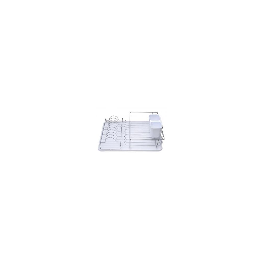 6 Wholesale Deluxe Chrome Dish Drainer White