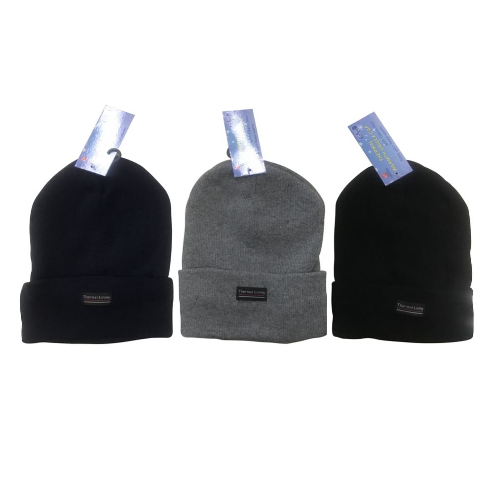 48 Pieces of Unisex Cap 1 Pack With Fleece Liner Assorted Colors
