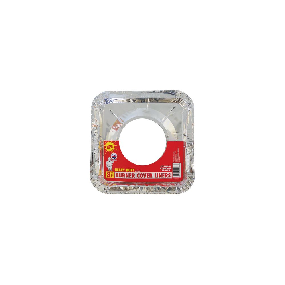 72 Pieces of Foil Burner Liner 8 Pack 8.5 X 8.5 Inches Heavy Duty
