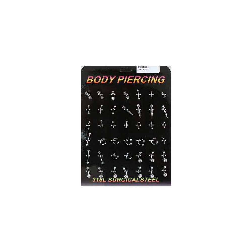 84 Pieces Body Jewelry Body Piercing Assorted Styles. Body Jewelry