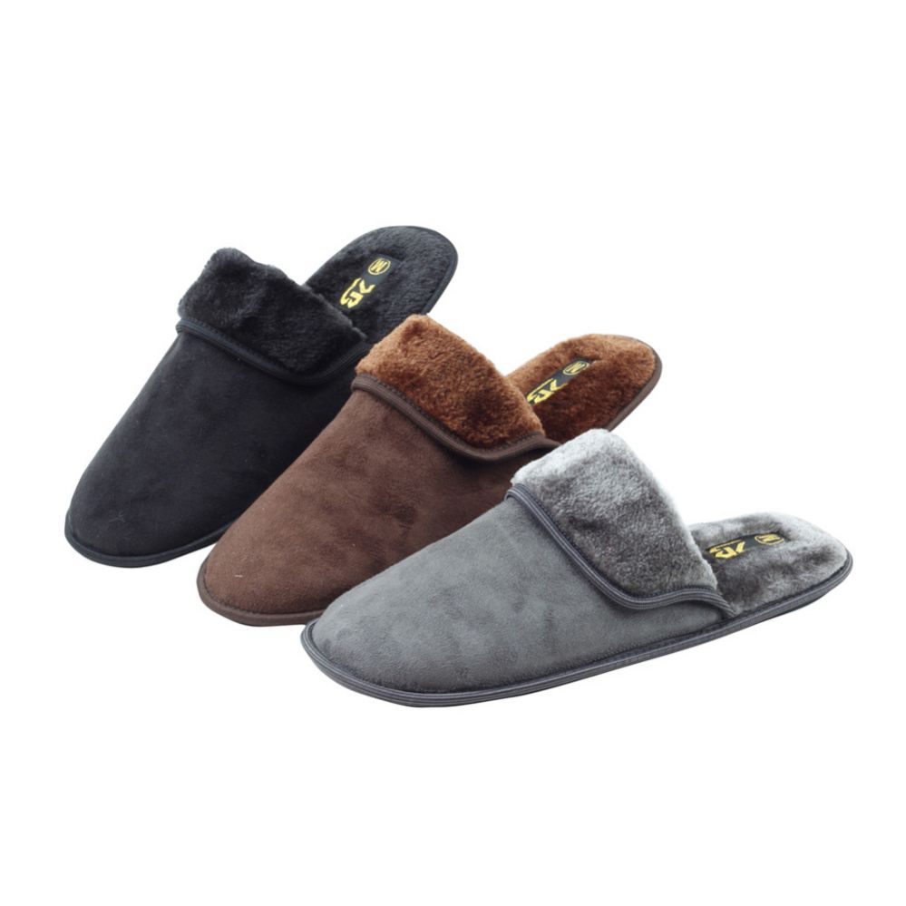 36 Wholesale Men's Slippers Assorted Colors