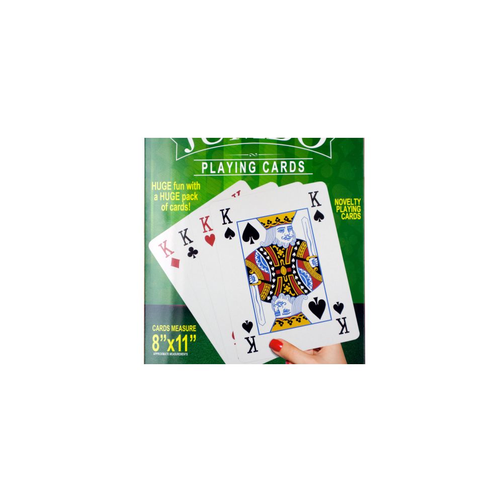 12 Wholesale Jumbo Novelty Playing Cards