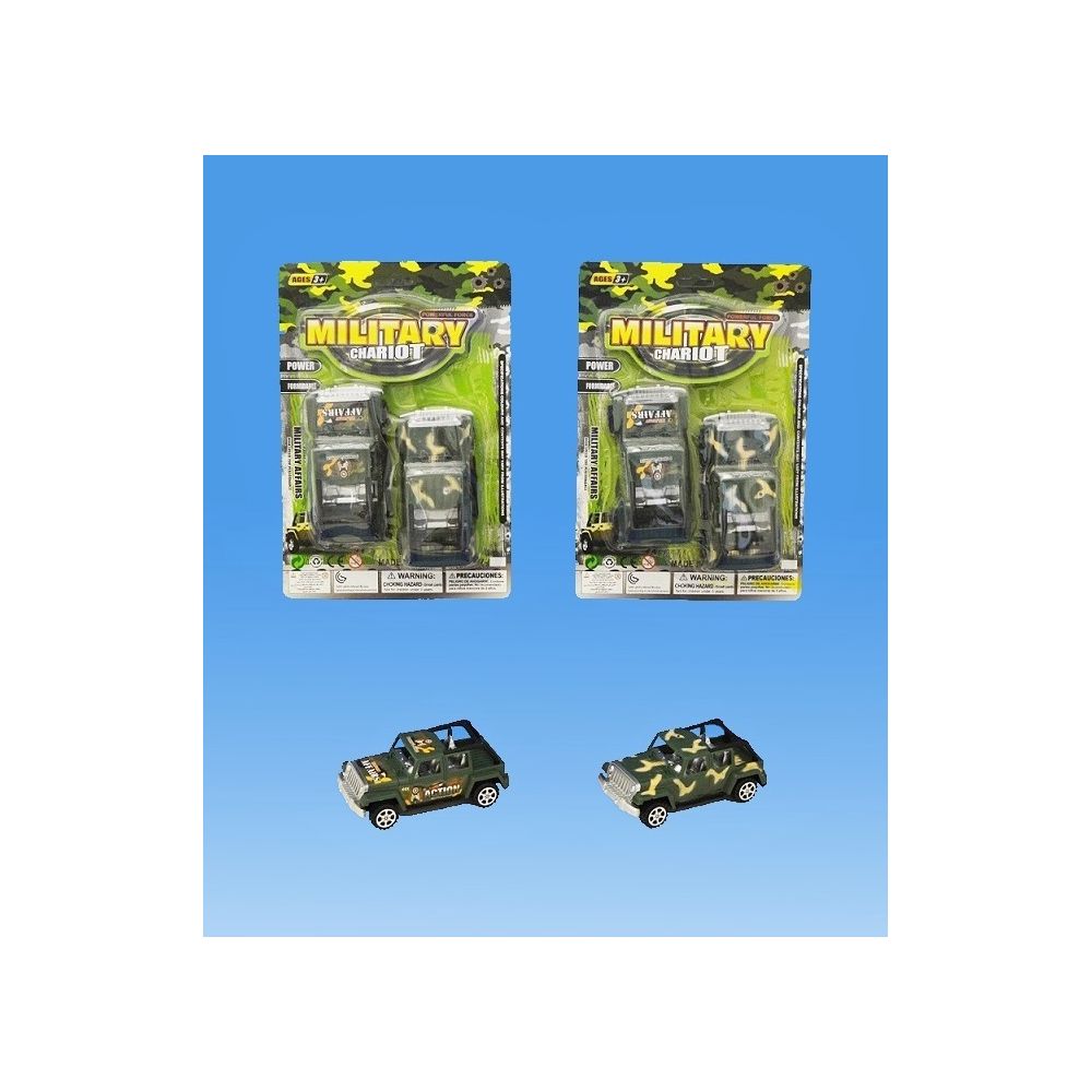 36 Wholesale 2 Pieces Ff Military Cars In Blister Card