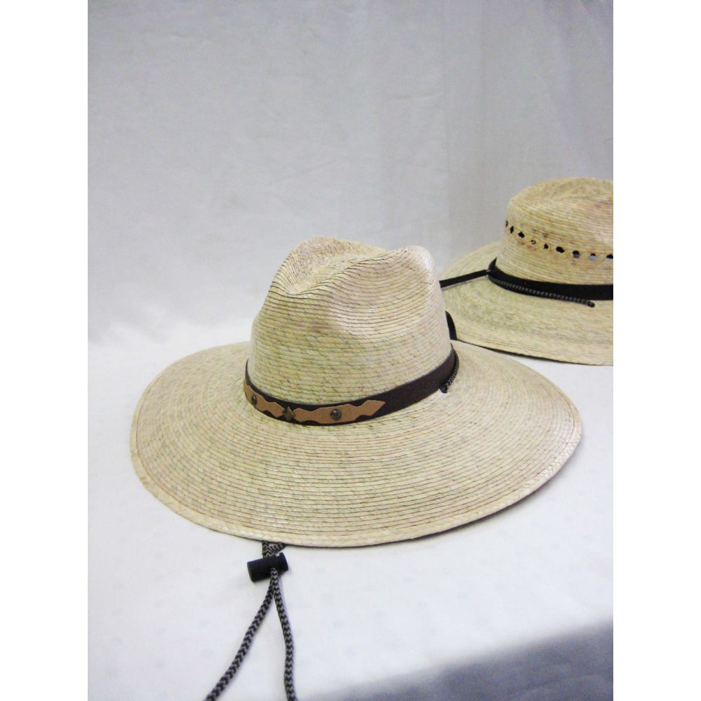 24 Bulk Mens Straw Hat In Beige at