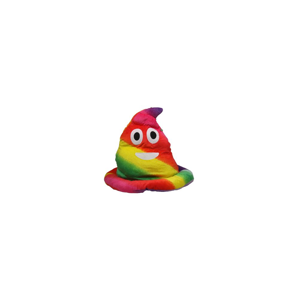 5 Pieces of Plush Soft Rainbow Laughing Emoji Pointed Ski Hat
