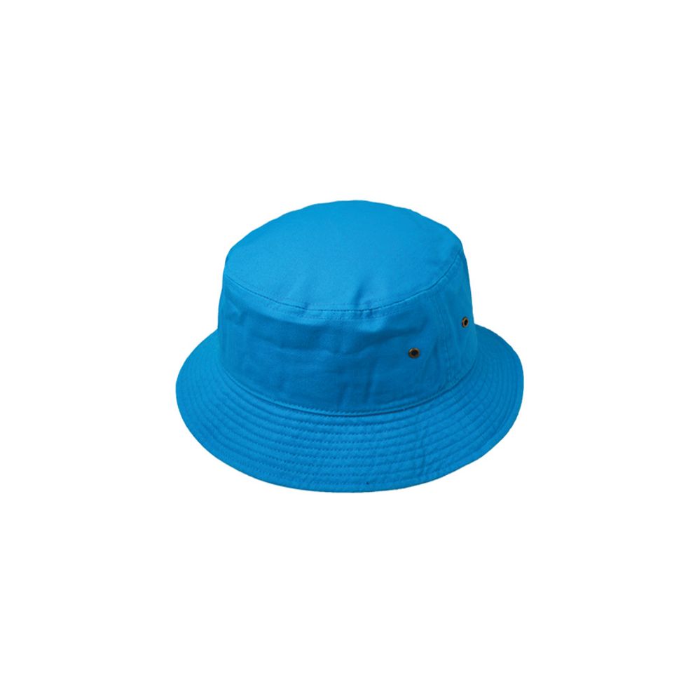 12 Wholesale Plain Cotton Bucket Hats In Turquoise