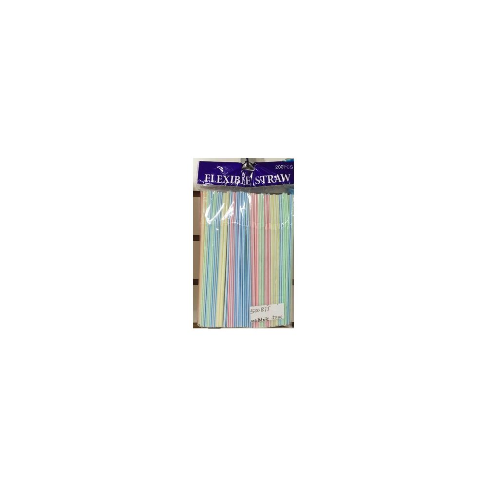 50 Pieces of 200 Pack Flexible Straws