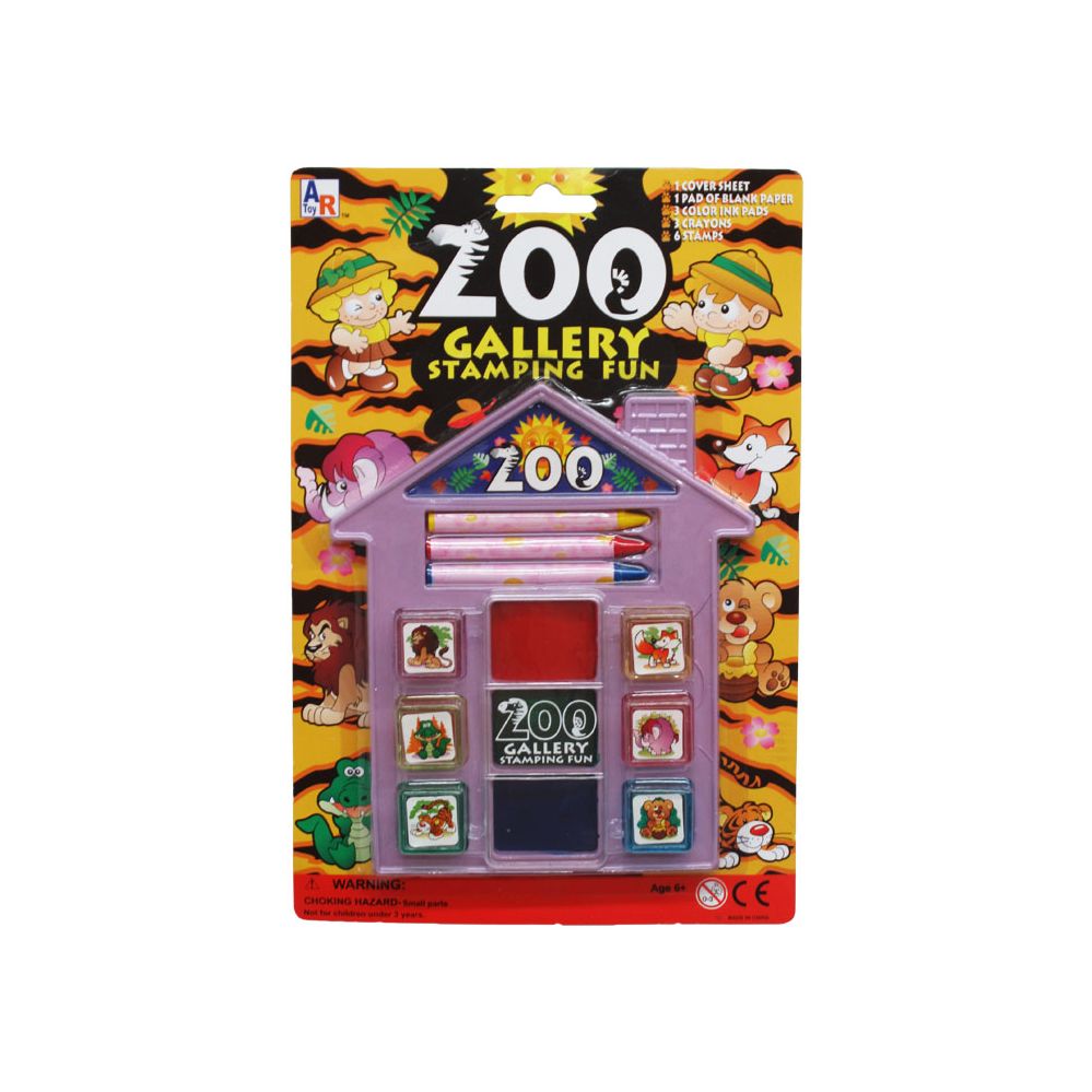 72 Wholesale Zoo Gallery Fun Stamping Play Set