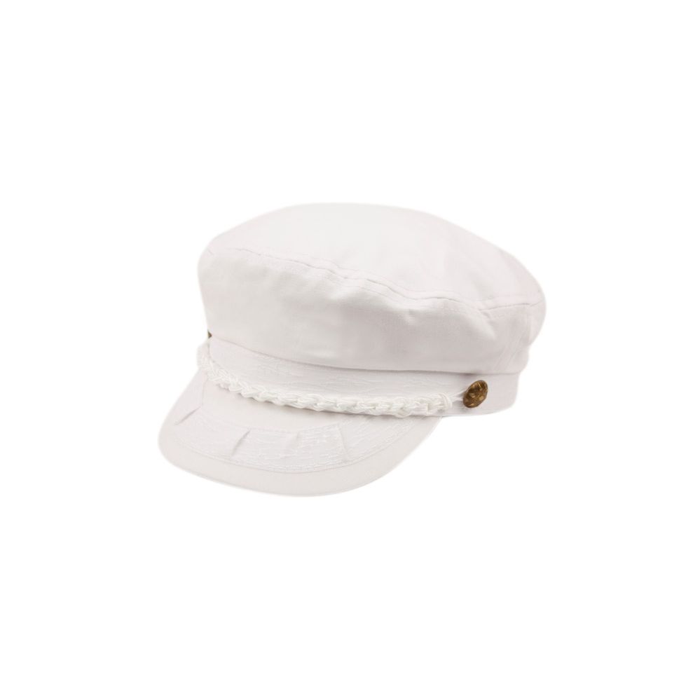 12 Pieces of Cotton Greek Fisherman Hats In White