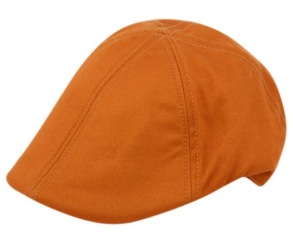 12 Wholesale Cotton Duckbill Ivy Caps In Rust