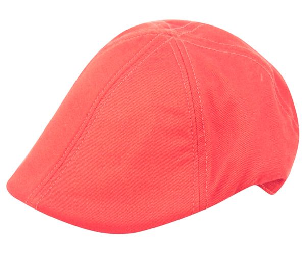 12 Wholesale Cotton Duckbill Ivy Caps In Peach