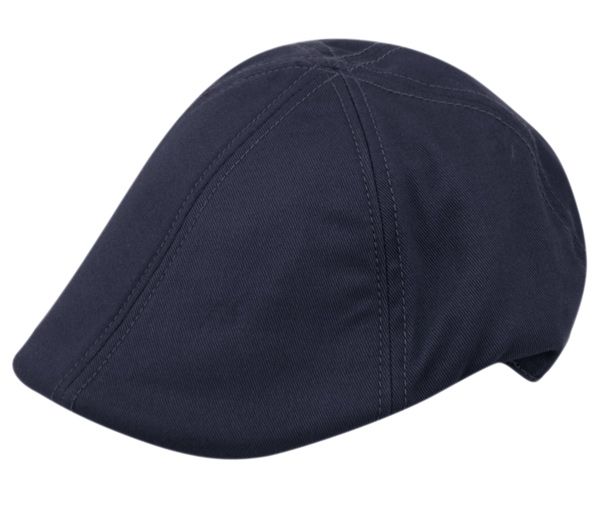 12 Wholesale Cotton Duckbill Ivy Caps In Navy
