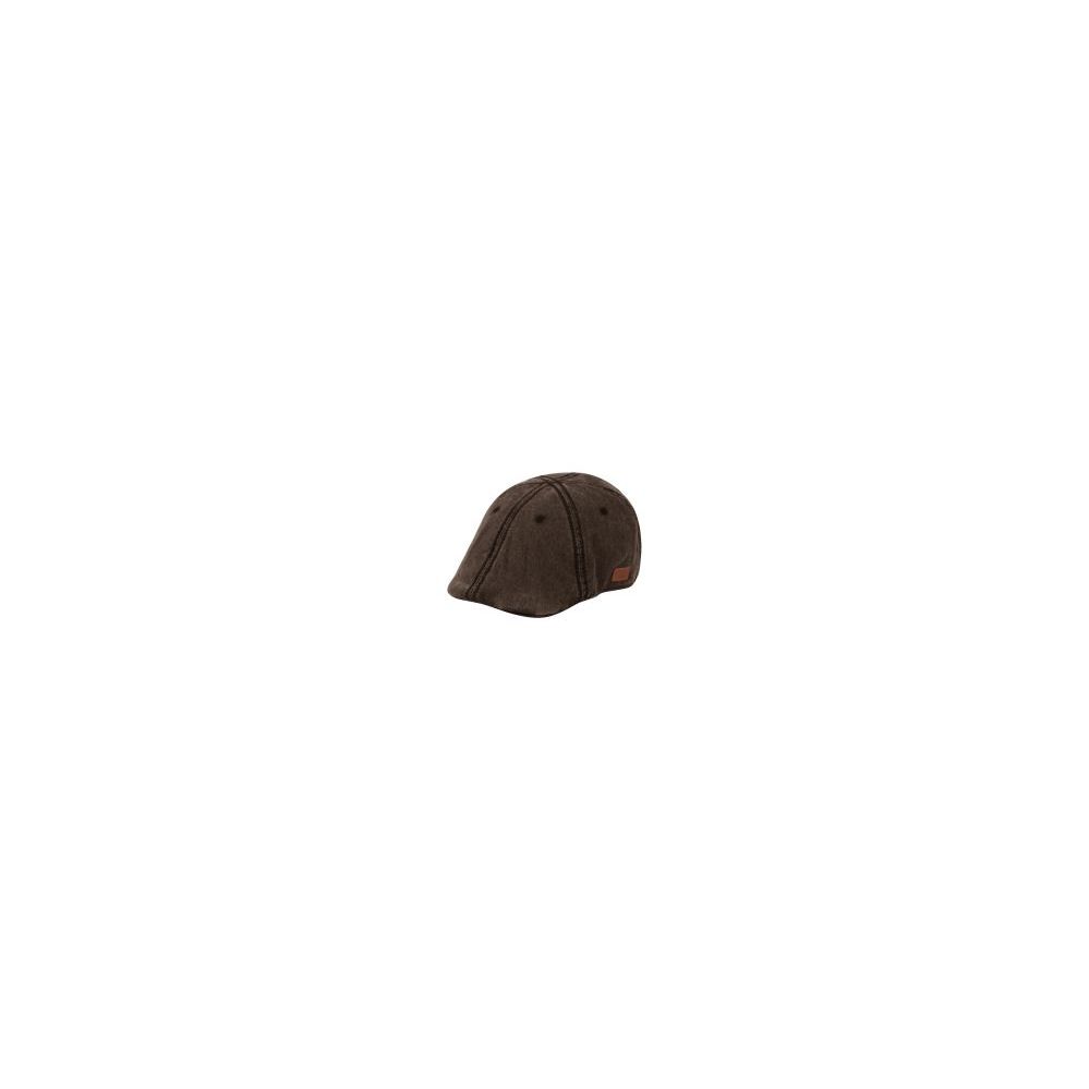 12 Wholesale Washed Cotton Duckbill Ivy Caps In Brown