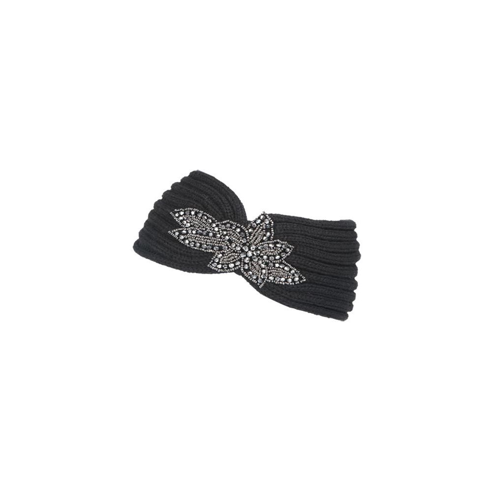 12 Pieces of Fashion Knit Headband With Sequence Flower Trim
