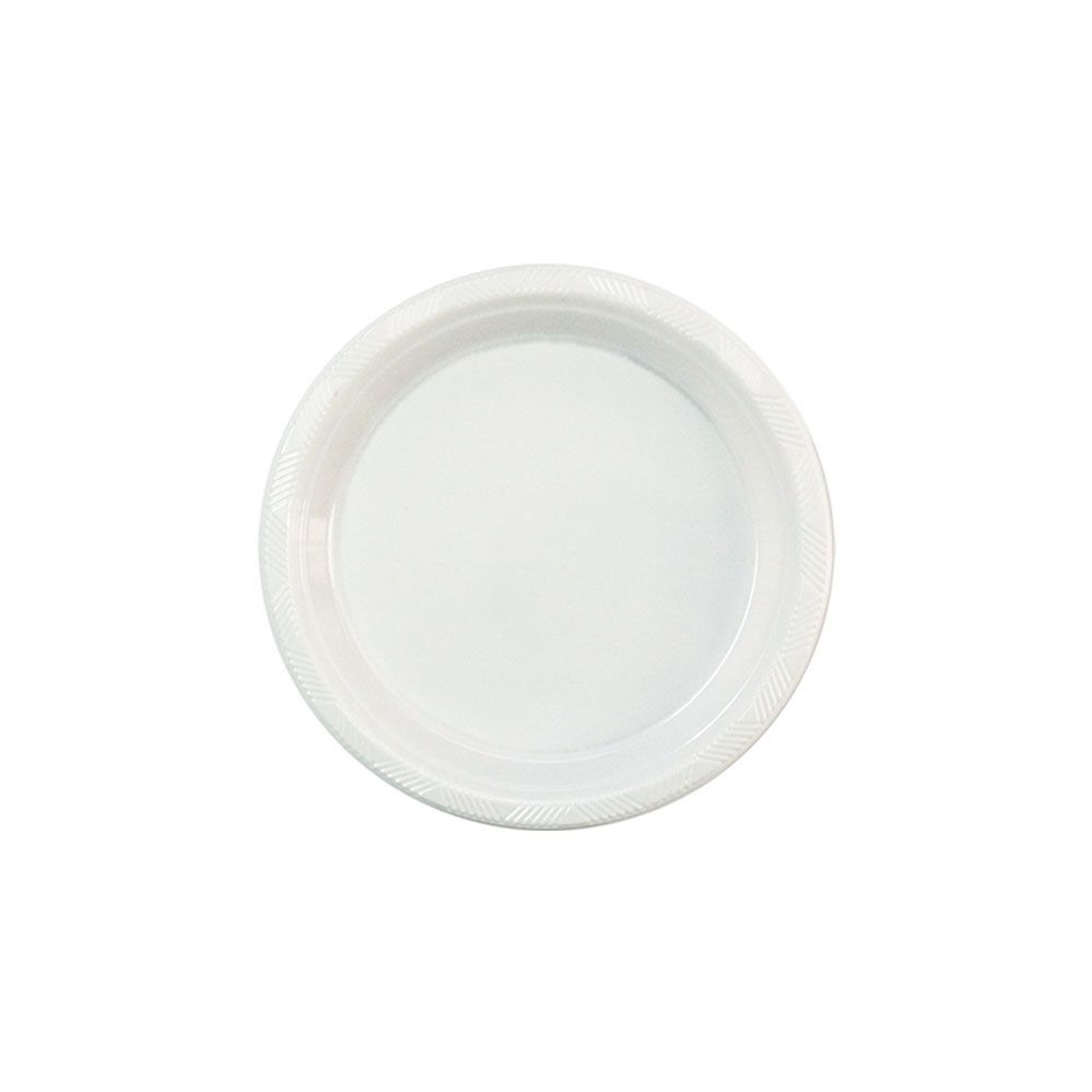 72 Pieces of Ten Inch Eight Count Plate White