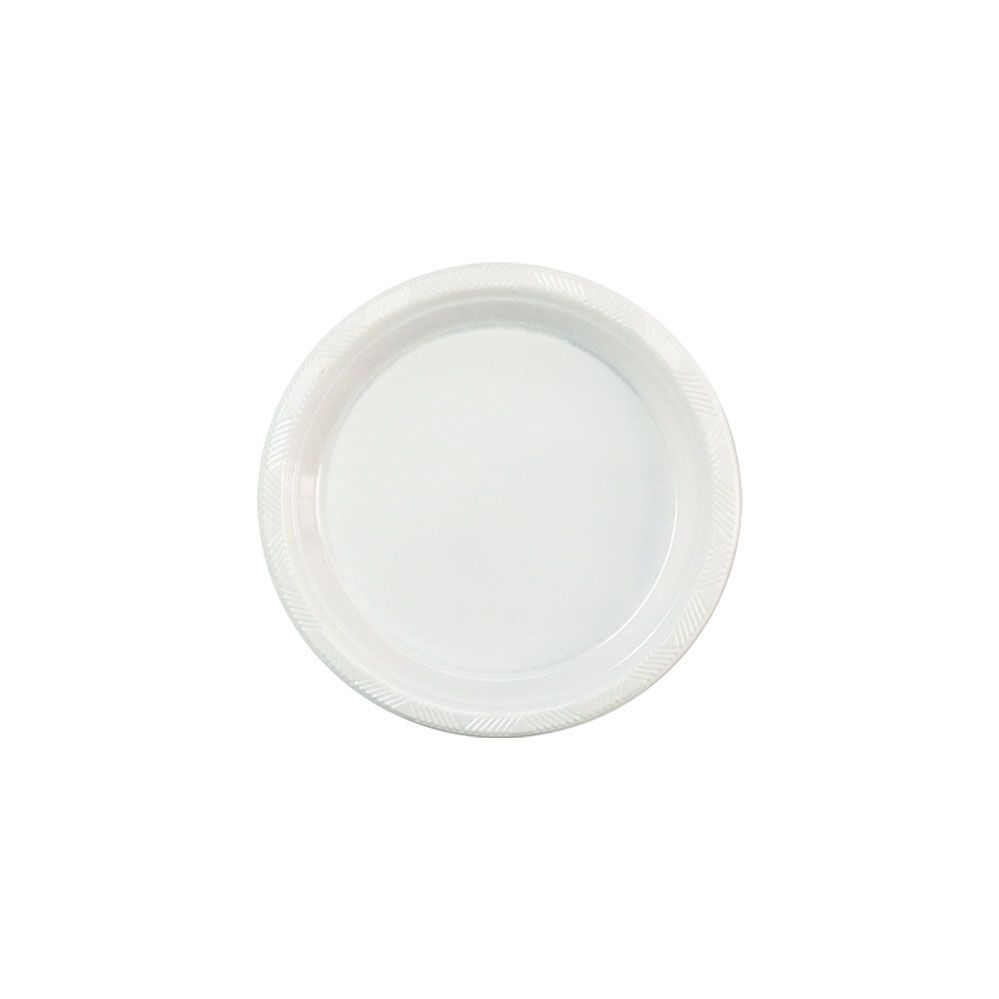 72 Pieces of Nine Inch Ten Count Plate White