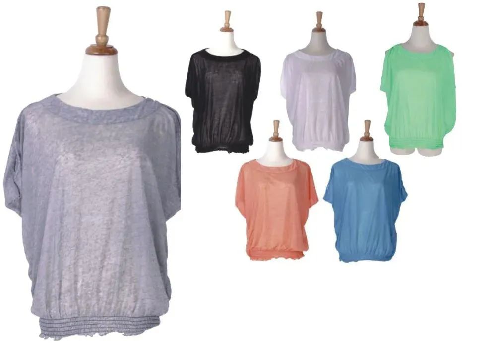 72 Pieces of Women's Assorted Color Fashion Tops