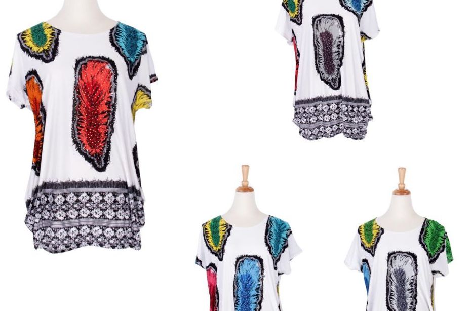 36 Pieces of Women's Assorted Color Fashion Tops