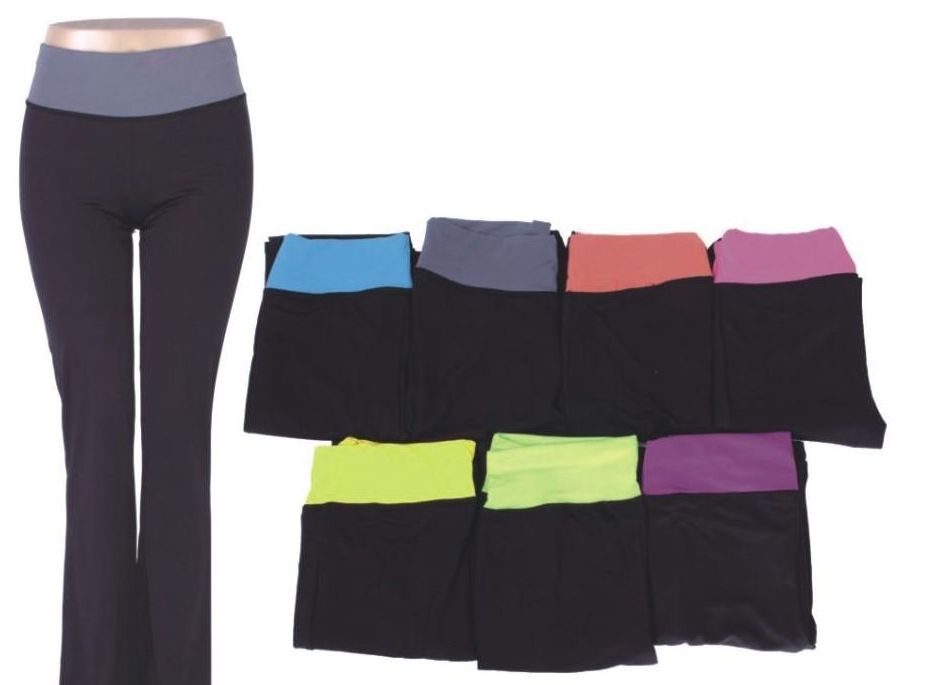 72 Pieces of Womans Assorted Color Yoga Pants Assorted All Sizes