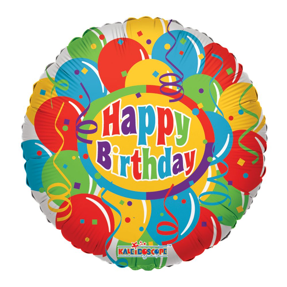 125 Wholesale Two Sided Happy Birthday Helium Balloon