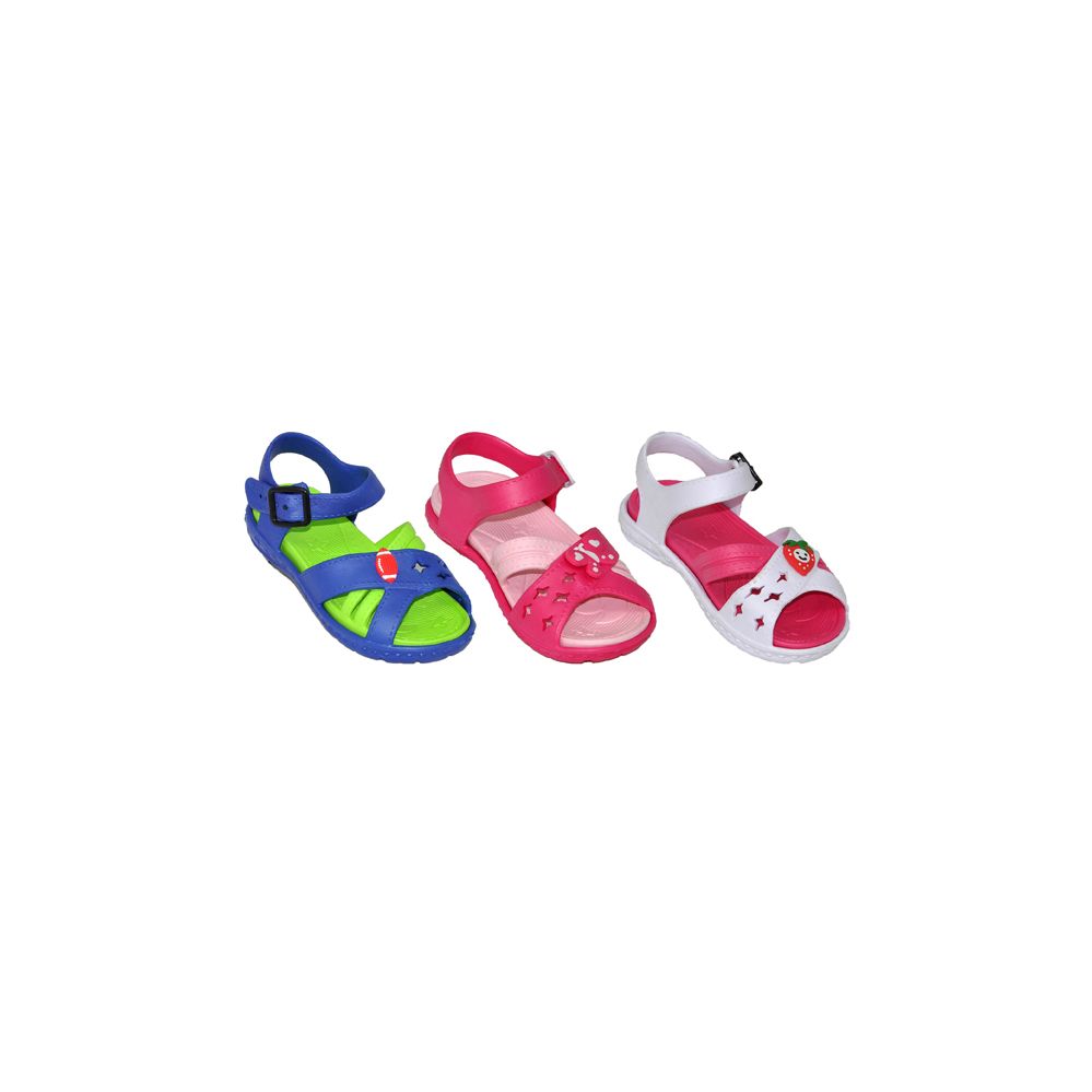 48 Wholesale Toddlers Assorted Color Sandal