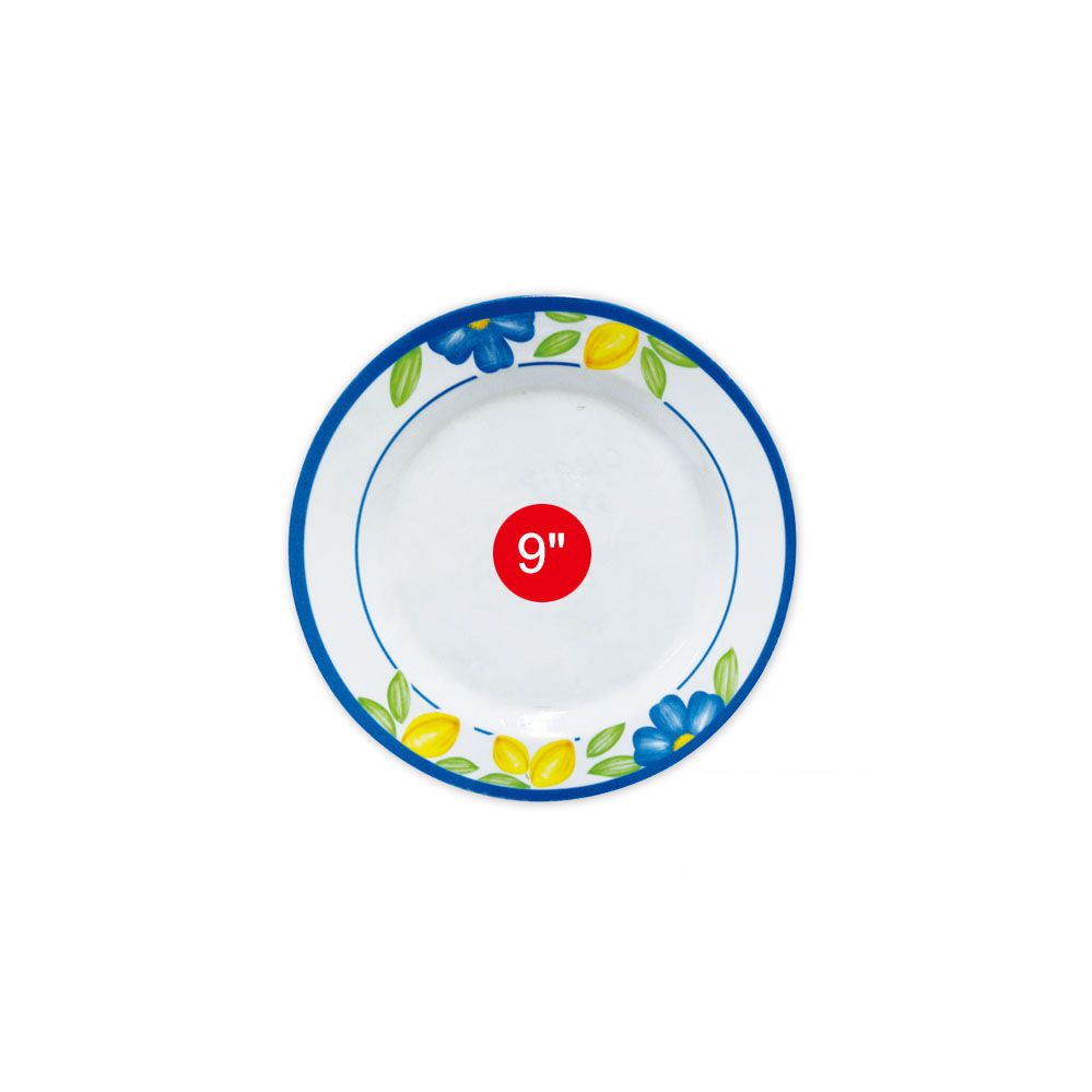 96 Pieces of 9"melamine Plate With Flowers