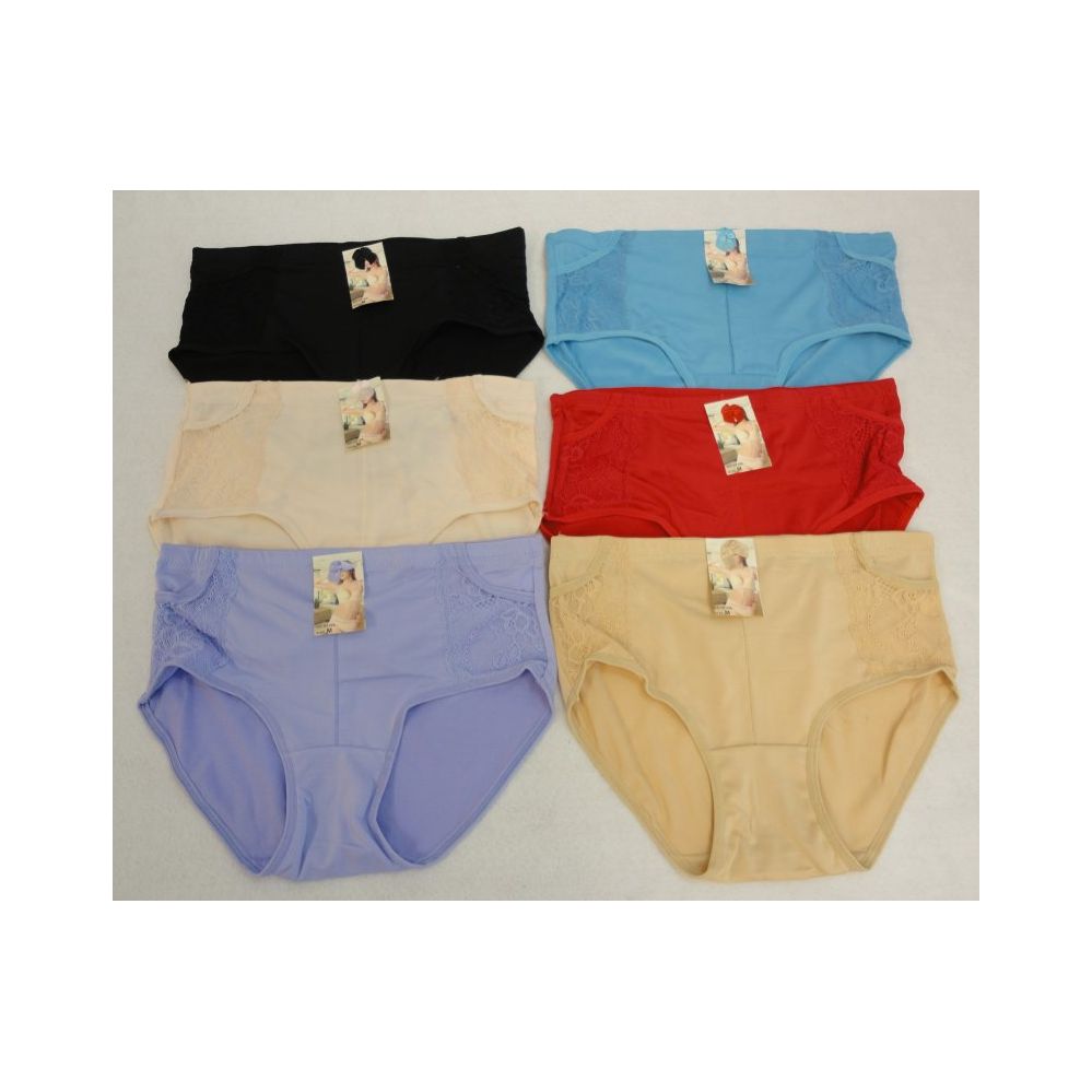 144 Pieces Ladies Briefs [side Pockets] - Womens Panties & Underwear - at 