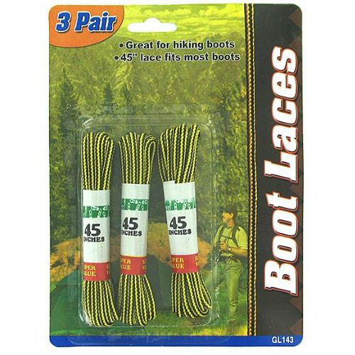 72 Pairs 3 Pair Boot Laces - Footwear Accessories