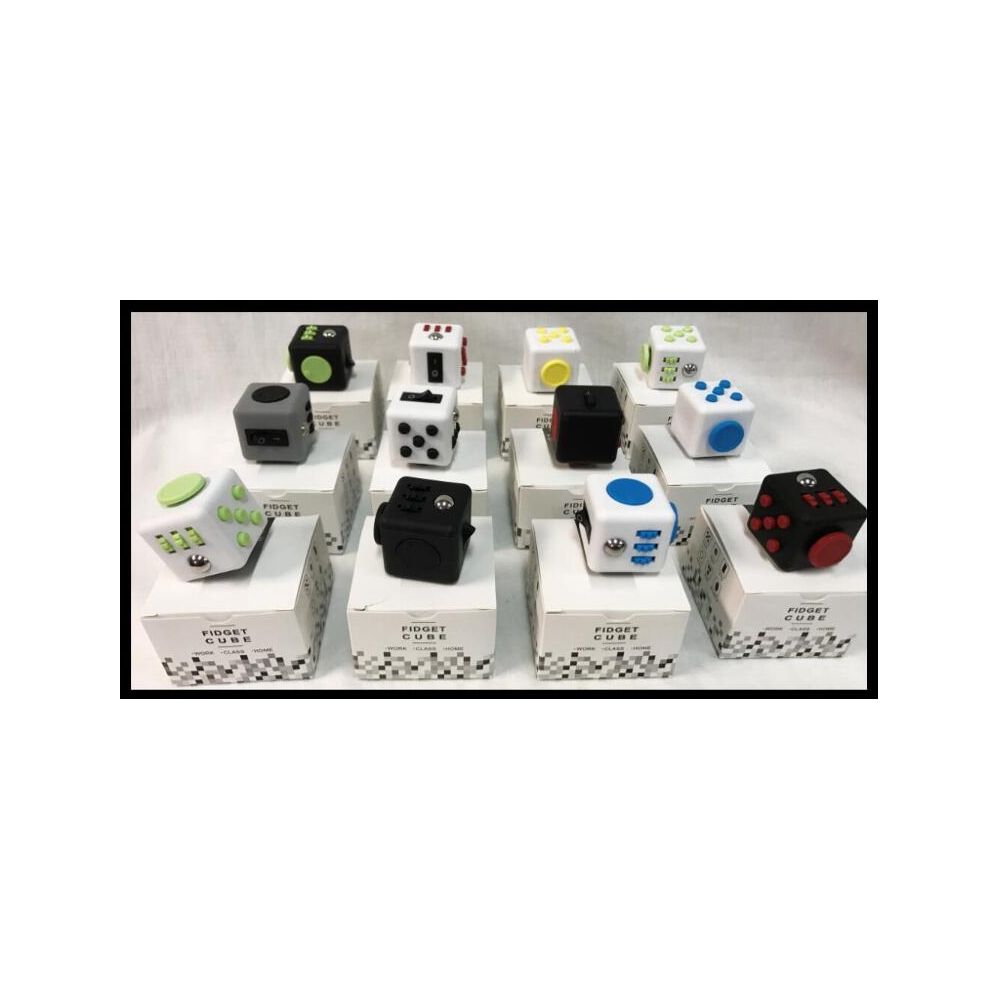 12 Pieces Wholesale Fidget Cubes Assorted - Fidget Spinners