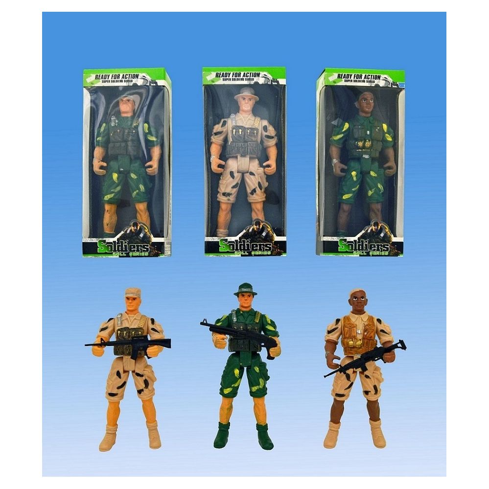 72 Wholesale Soldier In Box 2 Assorted. Colors