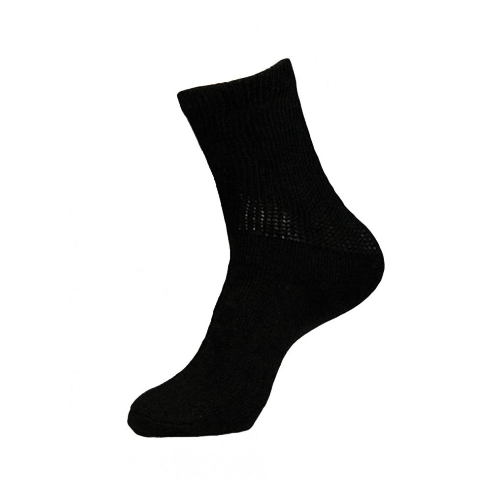 120 Pairs Men's Black Diabetic Crew Socks - Men's Diabetic Socks
