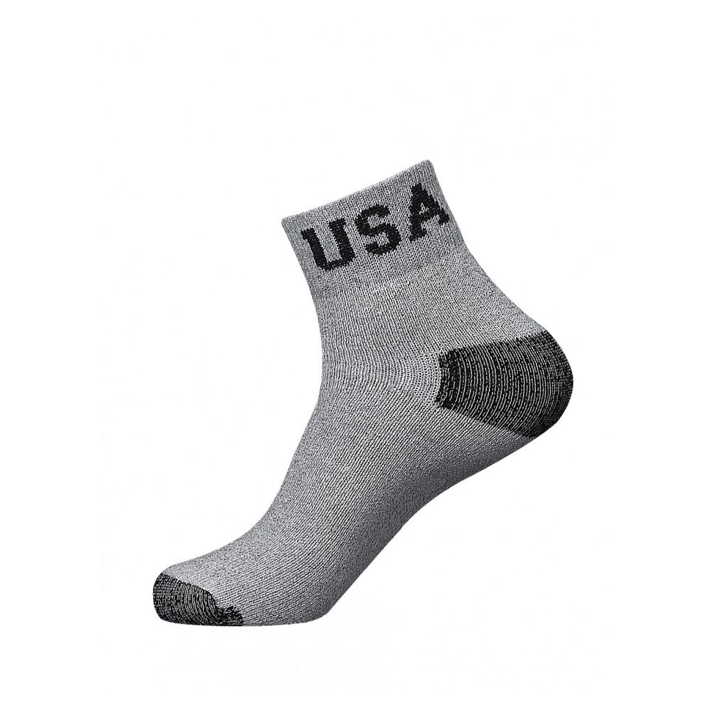 120 Wholesale Men's Low Cut Sport Ankle Socks Usa Logo Size 10-13