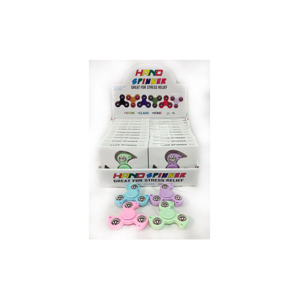 24 Pieces Three Ball Turbo Pastel Assorted Spinners - Fidget Spinners
