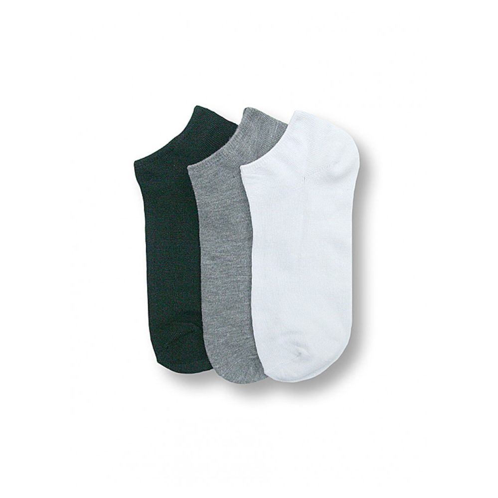 288 Pairs of Women's Casual Everyday Spandex Ankle Socks Black, White&gray