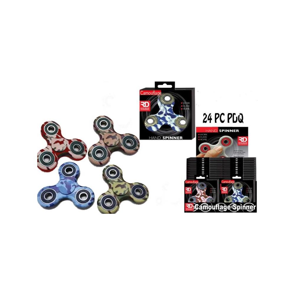 24 Pieces of Camo Assorted Graphic Spinners