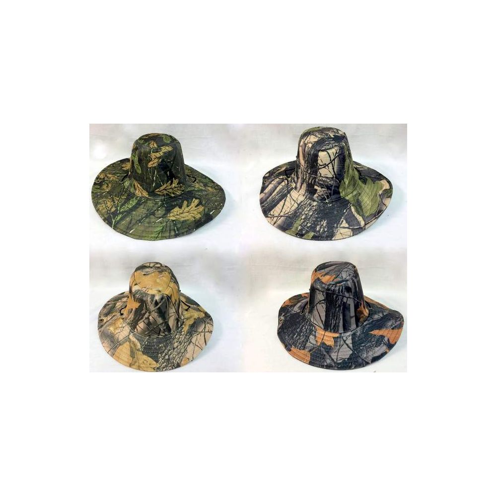 24 Pieces Wholesale Camo Boonie/ Fishing Hat - Cowboy & Boonie Hat - at 