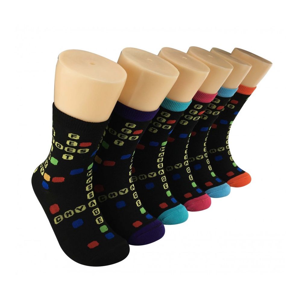 Women's Letter Bubbles Crew Socks at