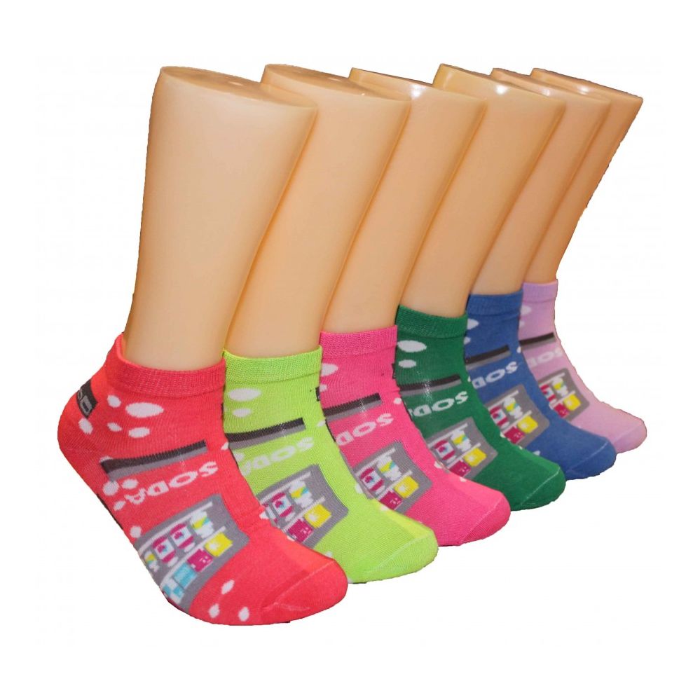 480 Wholesale Women's Soda Shop Low Cut Ankle Socks