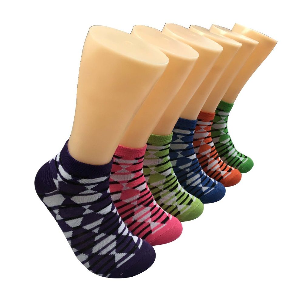 Women's Patterned Low Cut Ankle Socks at