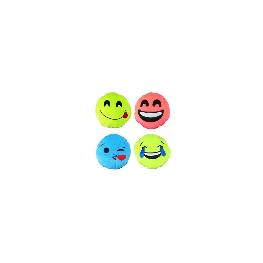 36 Wholesale Medium Plush Colorful Emojis.