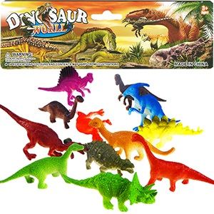 48 pieces of 12 Piece Vinyl Dinosaur World Sets.