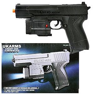 48 Wholesale Airsoft Pistol W/laser Pointer And Light