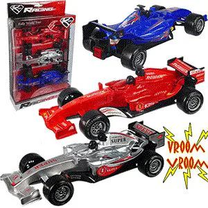 12 Wholesale 3 Piece Pull Back Rally Race Cars W/ Sound