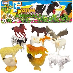 24 pieces of 12 Piece Vinyl Farm Animal Sets.