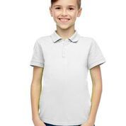 36 Pieces of Boy's Solid Short Sleeve Polo In White Size 14